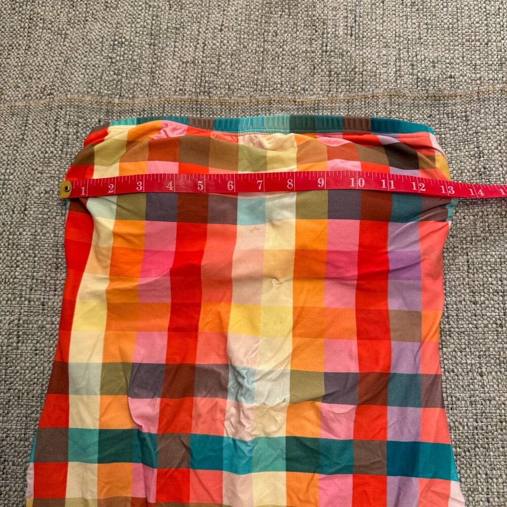Kate Spade Garden Plaid Classic Bandeau One-piece Women's Bathing Suit Small - Picture 8 of 12
